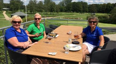 Skønne solsikker på terrassen